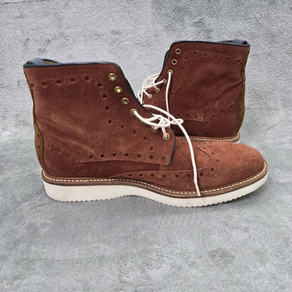 Oliver Sweeney Men's Walberswick Brown Suede Boots Size US 10 UK 9